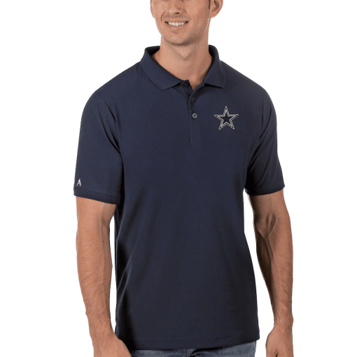 Men’s Antigua Navy Dallas Cowboys Legacy Pique Polo