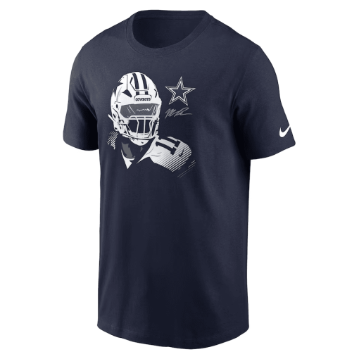 Men’s Nike Micah Parsons Navy Dallas Cowboys Player Graphic T-Shirt - Image 2