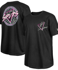 San Antonio Spurs New Era Glow-in-the-Dark T-Shirt – Black