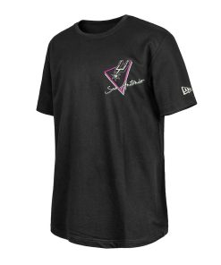 Alternative view of San Antonio Spurs New Era Glow-in-the-Dark T-Shirt – Black
