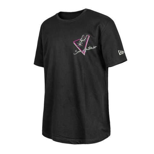 San Antonio Spurs New Era Glow-in-the-Dark T-Shirt – Black - Image 2