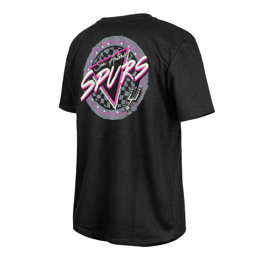 San Antonio Spurs New Era Glow-in-the-Dark T-Shirt – Black - Image 3