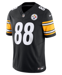 Alternative view of Pat Freiermuth Pittsburgh Steelers Nike Vapor F.U.S.E. Limited Jersey – Black