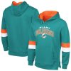 Miami Dolphins G-III Sports by Carl Banks Adaptive Faceoff Pullover Hoodie – Aqua/Orange