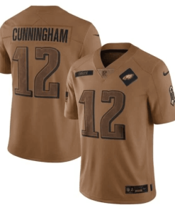 Randall Cunningham Philadelphia Eagles Nike 2023 Salute To Service Retired Player Limited Jersey – Brown