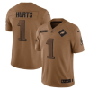 Jalen Hurts Philadelphia Eagles Nike 2023 Salute To Service Limited Jersey – Brown