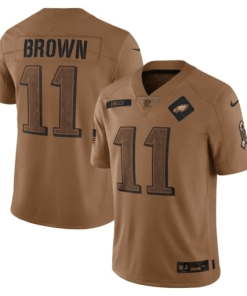 A.J. Brown Philadelphia Eagles Nike 2023 Salute To Service Limited Jersey – Brown