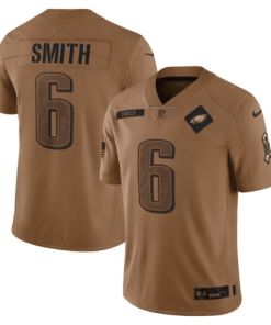 DeVonta Smith Philadelphia Eagles Nike 2023 Salute To Service Limited Jersey – Brown