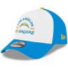 Los Angeles Chargers New Era Charger Power A-Frame 9FORTY Adjustable Hat – White/Powder Blue
