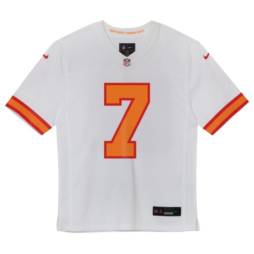 Bucky Irving ’76 Tampa Bay Buccaneers Preschool  Game Jersey – White - Image 2