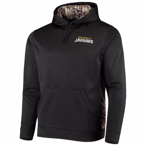 Jacksonville Jaguars Dunbrooke Logo Ranger Pullover Hoodie – Black/Realtree Camo - Image 2