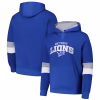 Detroit Lions G-III Sports by Carl Banks Adaptive Faceoff Pullover Hoodie – Blue/Silver
