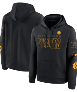 Men’s Pittsburgh Steelers Fanatics Black Blackout Pullover Hoodie