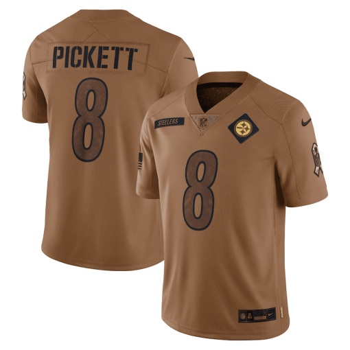 Men’s Pittsburgh Steelers Kenny Pickett Nike Brown Salute To Service Limited Jersey