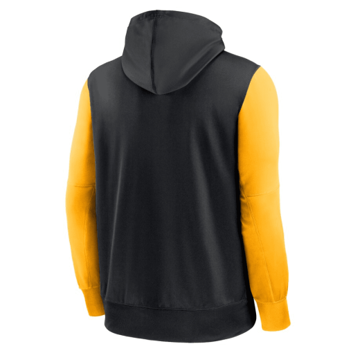 Men’s Nike Black/Gold Pittsburgh Steelers Colorblock Performance Hoodie Full-Zip Sweatshirt - Image 3