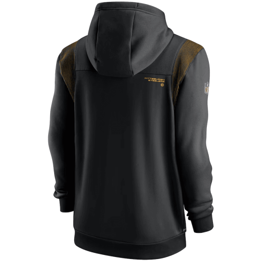 Men’s Nike Black Pittsburgh Steelers Sideline Performance – Full-Zip Hoodie - Image 3