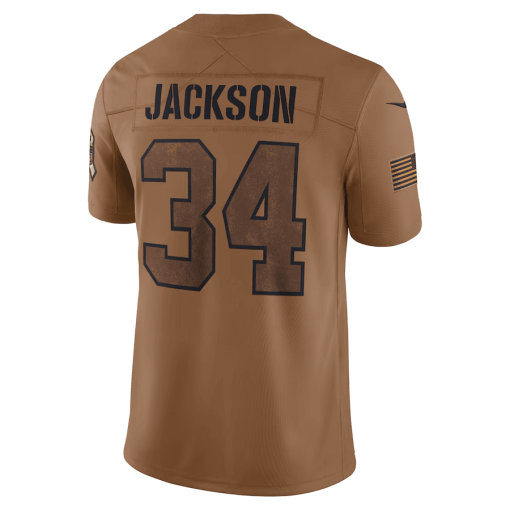 Men’s Nike Bo Jackson Brown Las Vegas Raiders 2023 Salute To Service Limited Jersey - Image 3