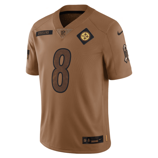 Men’s Pittsburgh Steelers Kenny Pickett Nike Brown Salute To Service Limited Jersey - Image 2