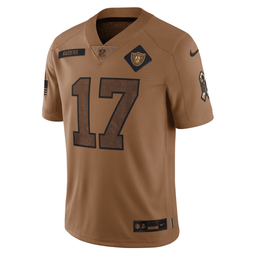Men’s Nike Davante Adams Brown Las Vegas Raiders Salute To Service Limited Jersey - Image 2