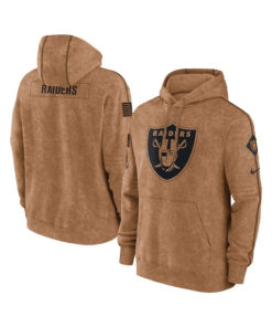 Men’s Nike Brown Las Vegas Raiders Salute To Service Limited Hoodie