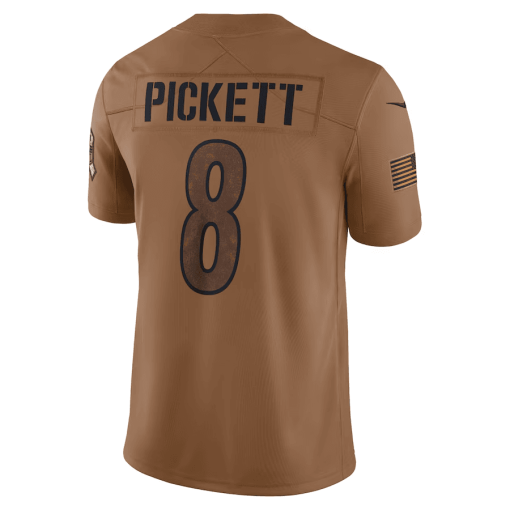 Men’s Pittsburgh Steelers Kenny Pickett Nike Brown Salute To Service Limited Jersey - Image 3