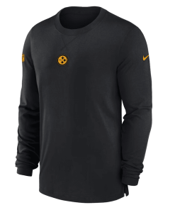 Alternative view of Men’s Nike Black Pittsburgh Steelers Sideline Performance Long Sleeve T-Shirt