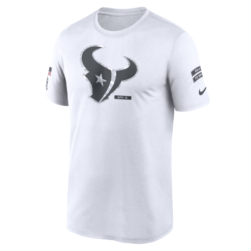 Houston Texans Nike 2024 Salute To Service Legend Performance T-Shirt – White - Image 2