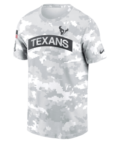 Alternative view of Houston Texans Nike 2024 Salute To Service Performance T-Shirt – Arctic Camo
