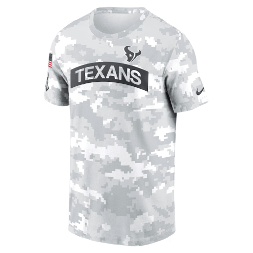 Houston Texans Nike 2024 Salute To Service Performance T-Shirt – Arctic Camo - Image 2