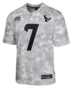 Alternative view of C.J. Stroud Houston Texans Nike Youth 2024 Salute to Service Game Jersey – Arctic Camo