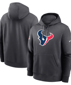 Houston Texans Nike 2024 Sideline Club Pullover Hoodie – Anthracite