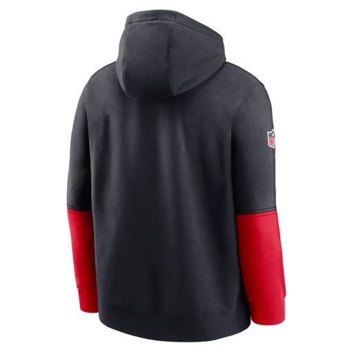 Houston Texans Nike 2024 Sideline Club Pullover Hoodie – Navy - Image 3