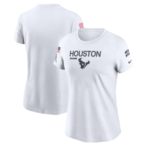 Houston Texans Nike Women’s 2024 Salute To Service Legend Performance T-Shirt – White
