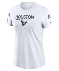 Alternative view of Houston Texans Nike Women’s 2024 Salute To Service Legend Performance T-Shirt – White