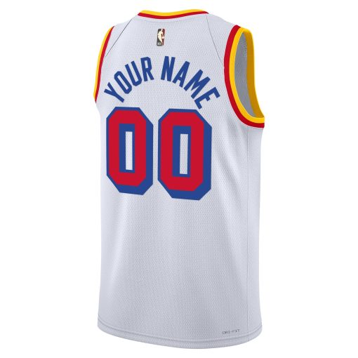 Golden State Warriors Nike Unisex Adult Swingman Custom Jersey – Classic Edition – White - Image 3
