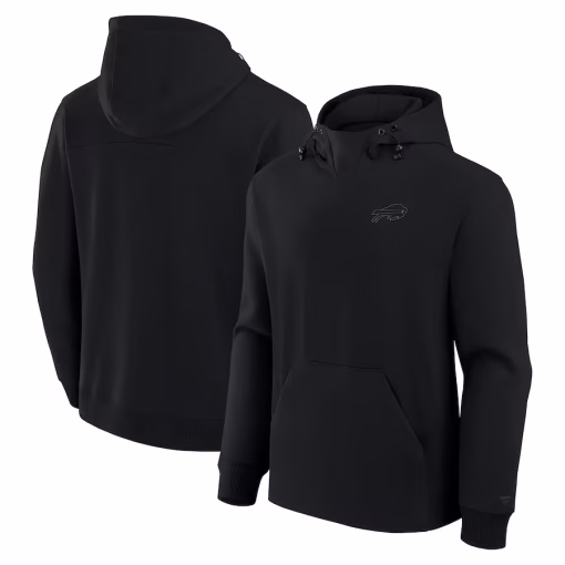 Buffalo Bills Fanatics Unisex Front Office Tonal Tri-Blend Pullover Hoodie – Black