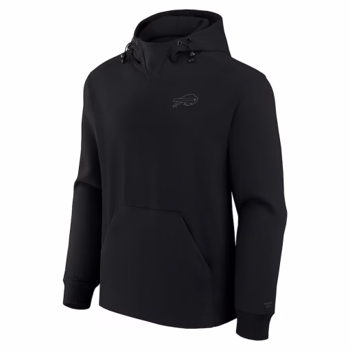 Buffalo Bills Fanatics Unisex Front Office Tonal Tri-Blend Pullover Hoodie – Black - Image 2