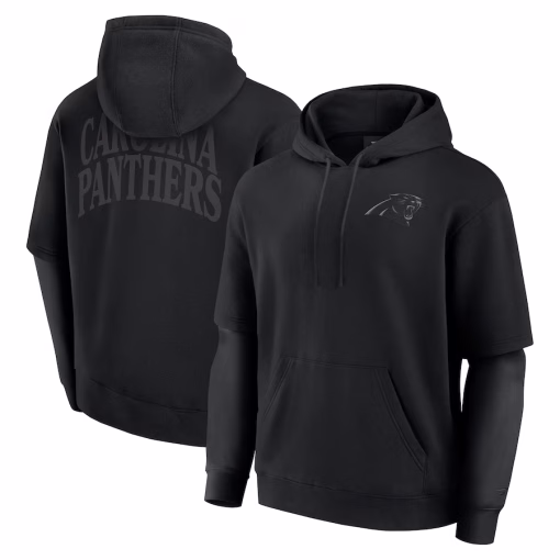 Carolina Panthers Fanatics Unisex Sleek Elements Pullover Hoodie – Black