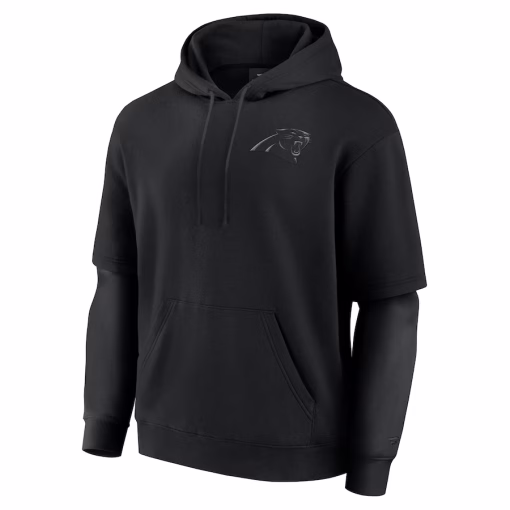 Carolina Panthers Fanatics Unisex Sleek Elements Pullover Hoodie – Black - Image 3