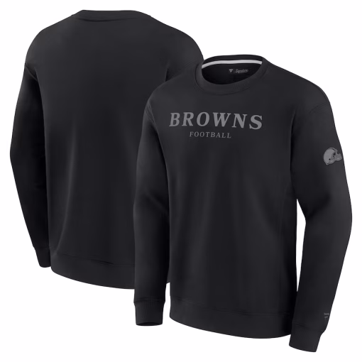 Cleveland Browns Fanatics Unisex Elements Unlimited Fleece Pullover Sweatshirt – Black