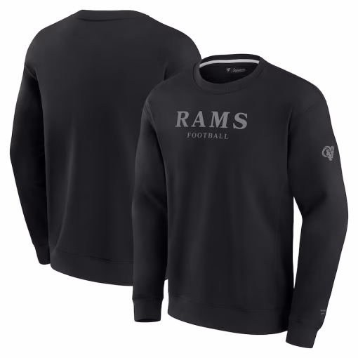 Los Angeles Rams Fanatics Unisex Elements Unlimited Fleece Pullover Sweatshirt – Black
