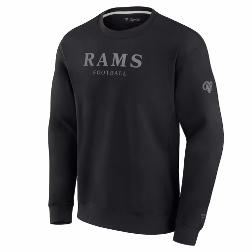 Los Angeles Rams Fanatics Unisex Elements Unlimited Fleece Pullover Sweatshirt – Black - Image 2