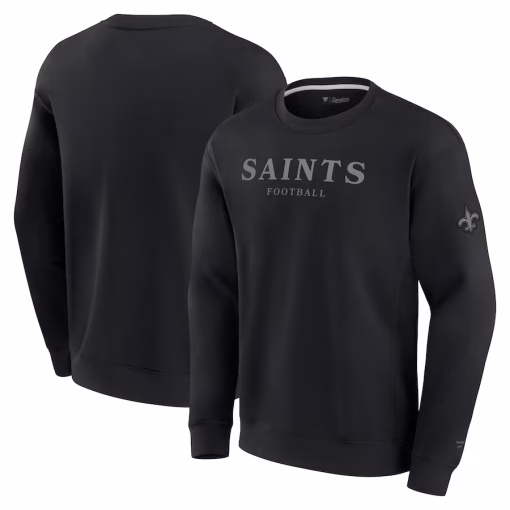 New Orleans Saints Fanatics Unisex Elements Unlimited Fleece Pullover Sweatshirt – Black