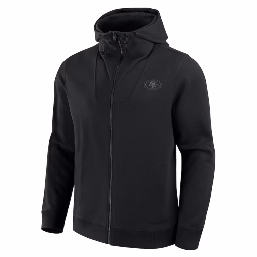 San Francisco 49ers Fanatics Unisex Front Office Full-Zip Hoodie – Black - Image 2