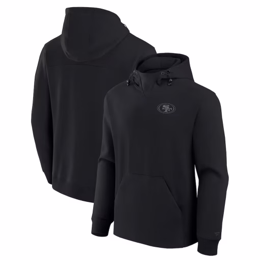 San Francisco 49ers Fanatics Unisex Front Office Tonal Tri-Blend Pullover Hoodie – Black