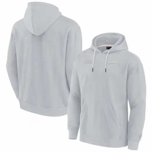 Los Angeles Chargers Fanatics Unisex Elements Super Soft Fleece Pullover Hoodie – Gray