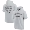 Los Angeles Rams Fanatics Unisex Elements Super Soft Fleece Short Sleeve Pullover Hoodie – Gray