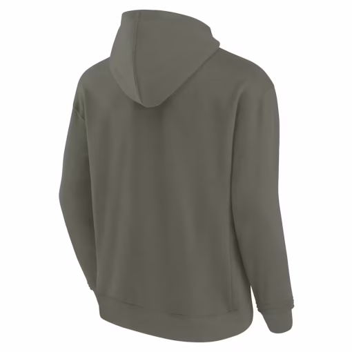 Miami Dolphins Fanatics Unisex Elements Super Soft Fleece Pullover Hoodie – Olive - Image 3