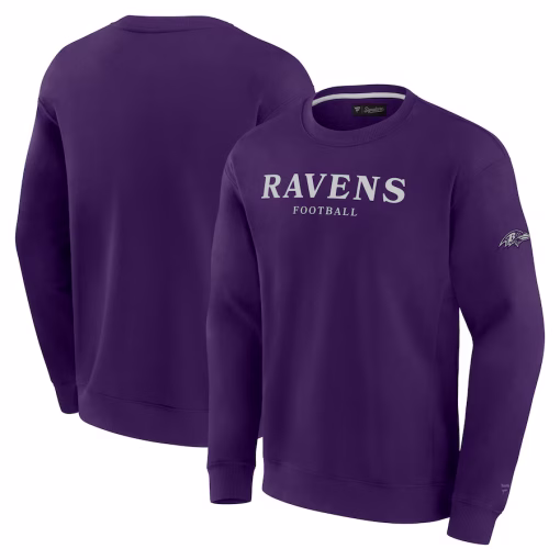 Baltimore Ravens Fanatics Unisex Elements Unlimited Fleece Pullover Sweatshirt – Purple
