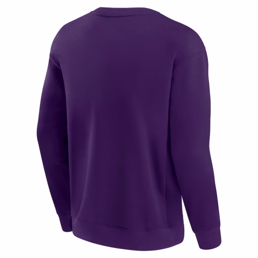 Minnesota Vikings Fanatics Unisex Elements Unlimited Fleece Pullover Sweatshirt – Purple - Image 3